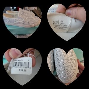 Sparkly canvas shoes size 9